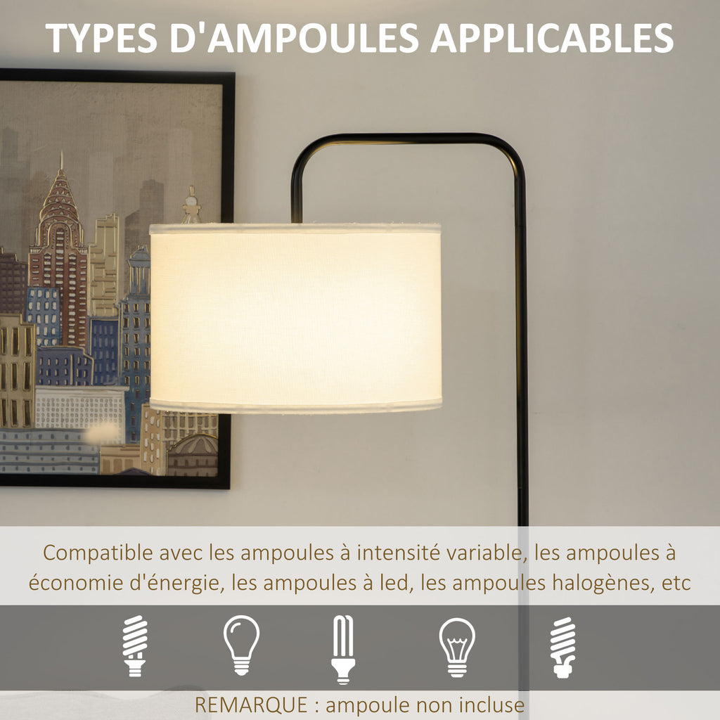 Lampadaire Métal Moderne — Noir