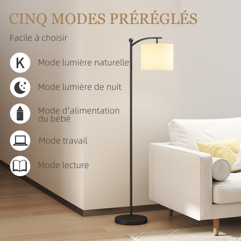 Lampadaire Dimmable 2 Températures — Noir