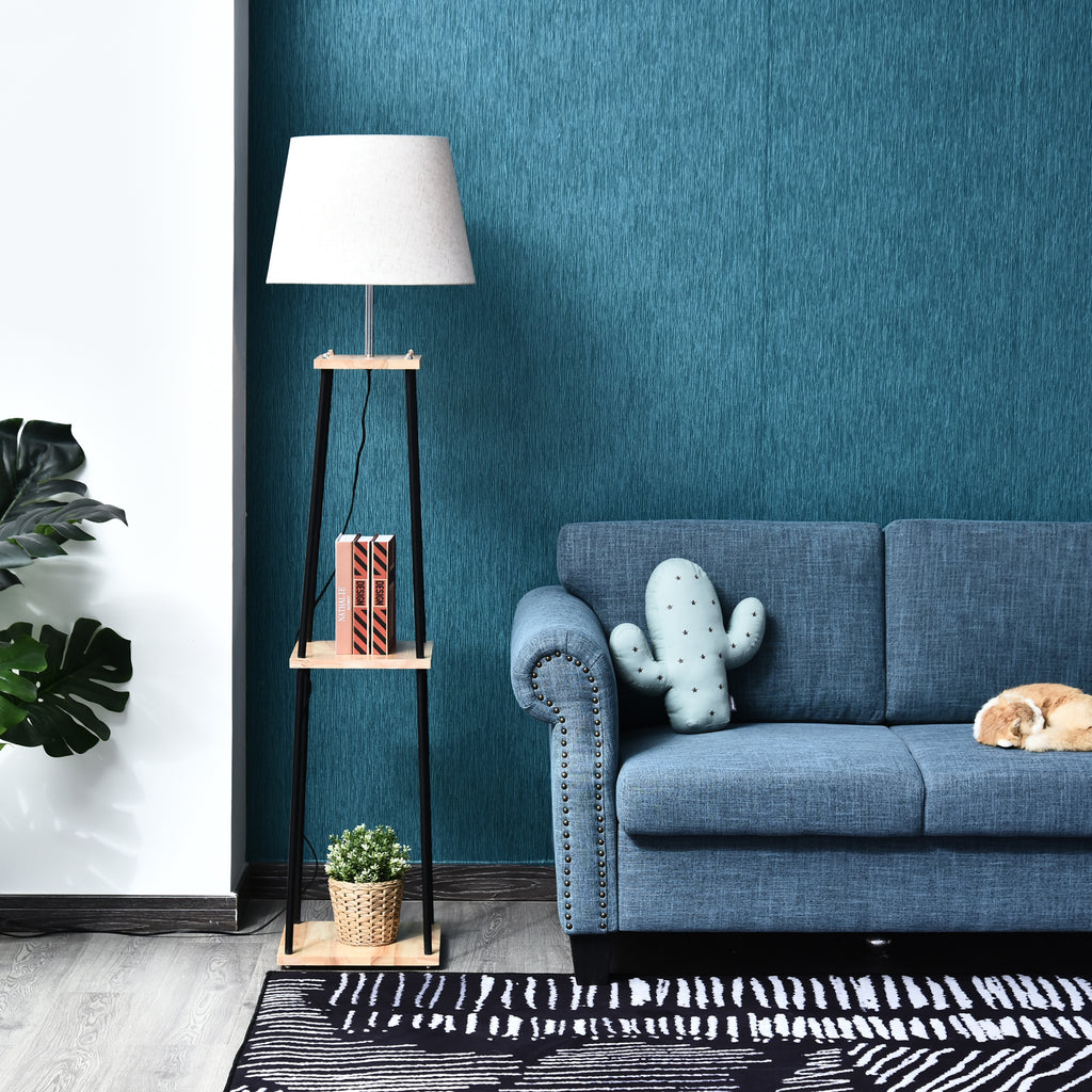 Lampadaire Design Contemporain — Bois & Lin