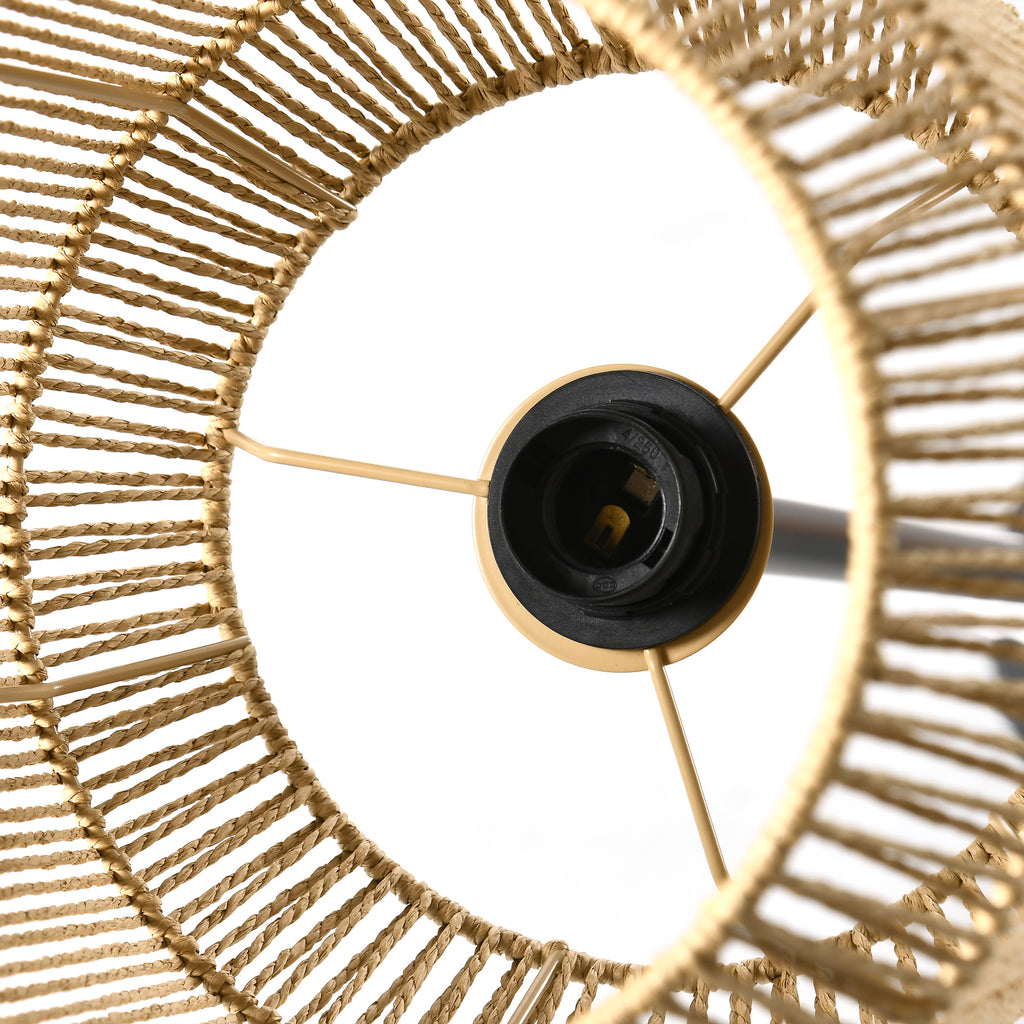 Lampadaire Abat-Jour Corde de Papier — Naturel