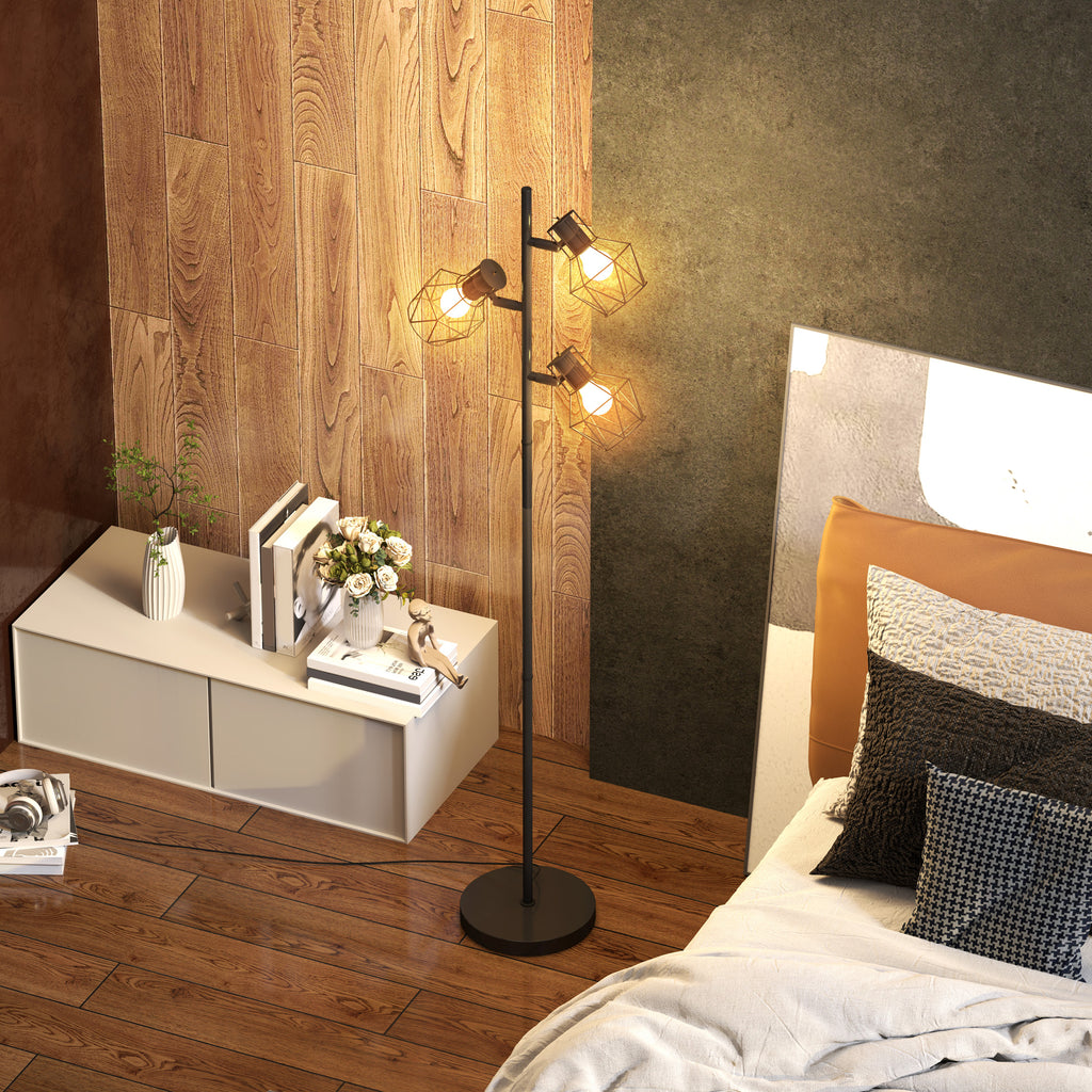 Lampadaire 3 Lumières — Noir
