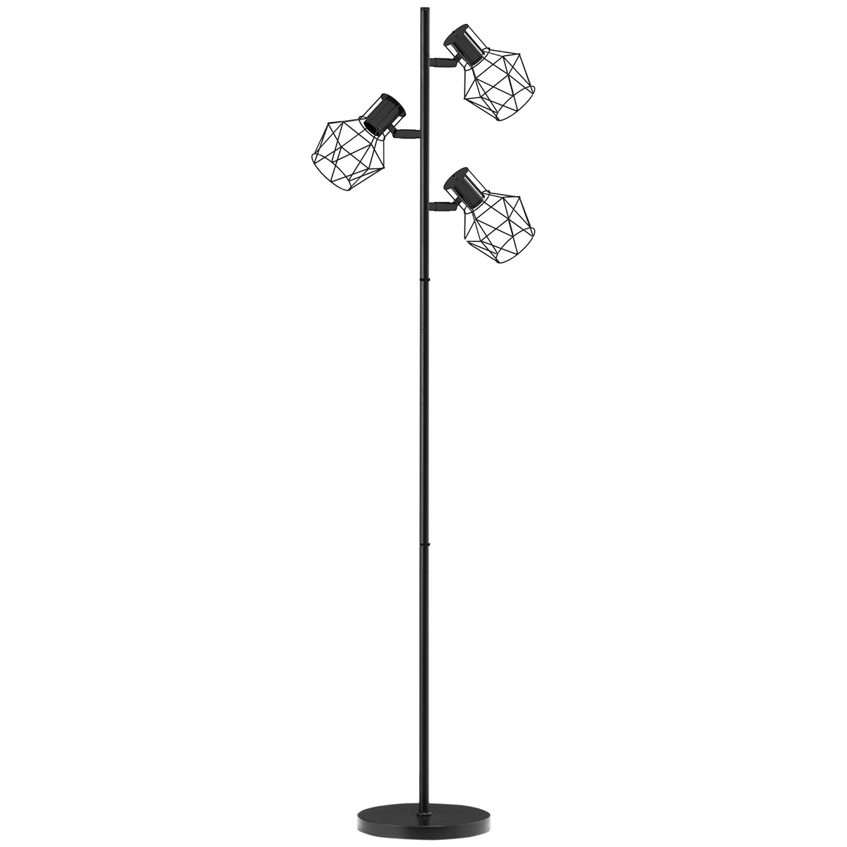 Lampadaire 3 Lumières — Noir