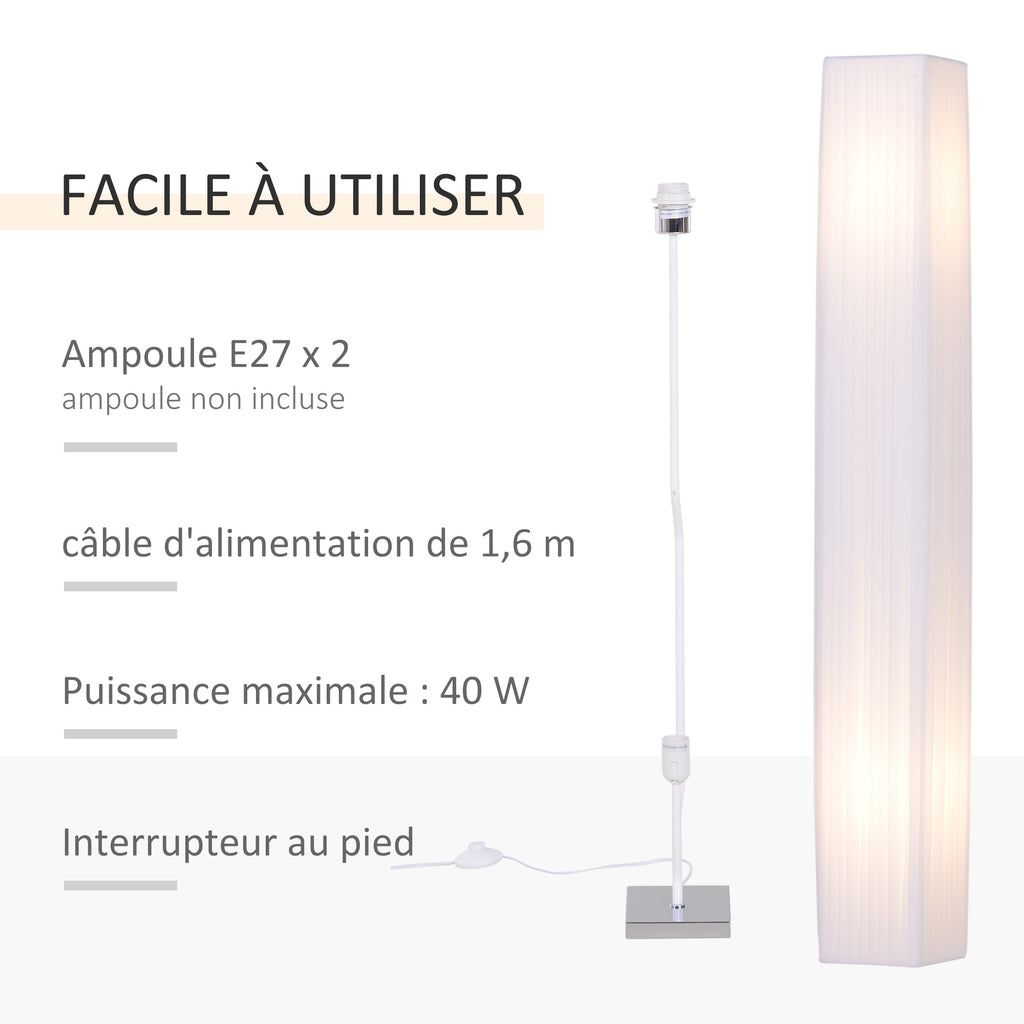 Lampadaire Moderne Acier — Blanc