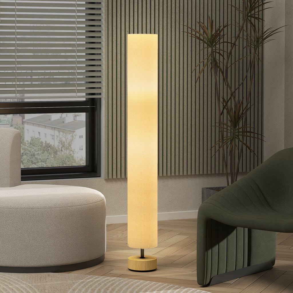 Lampadaire Abat-Jour Lin — Beige