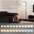Lampadaire Dimmable 2 Températures — Noir