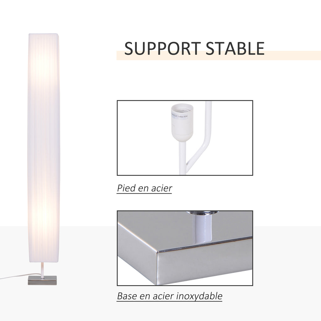Lampadaire Moderne Acier — Blanc