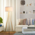 Lampadaire Trépied Scandinave — Bois & Lin