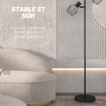Lampadaire 3 Lumières — Noir