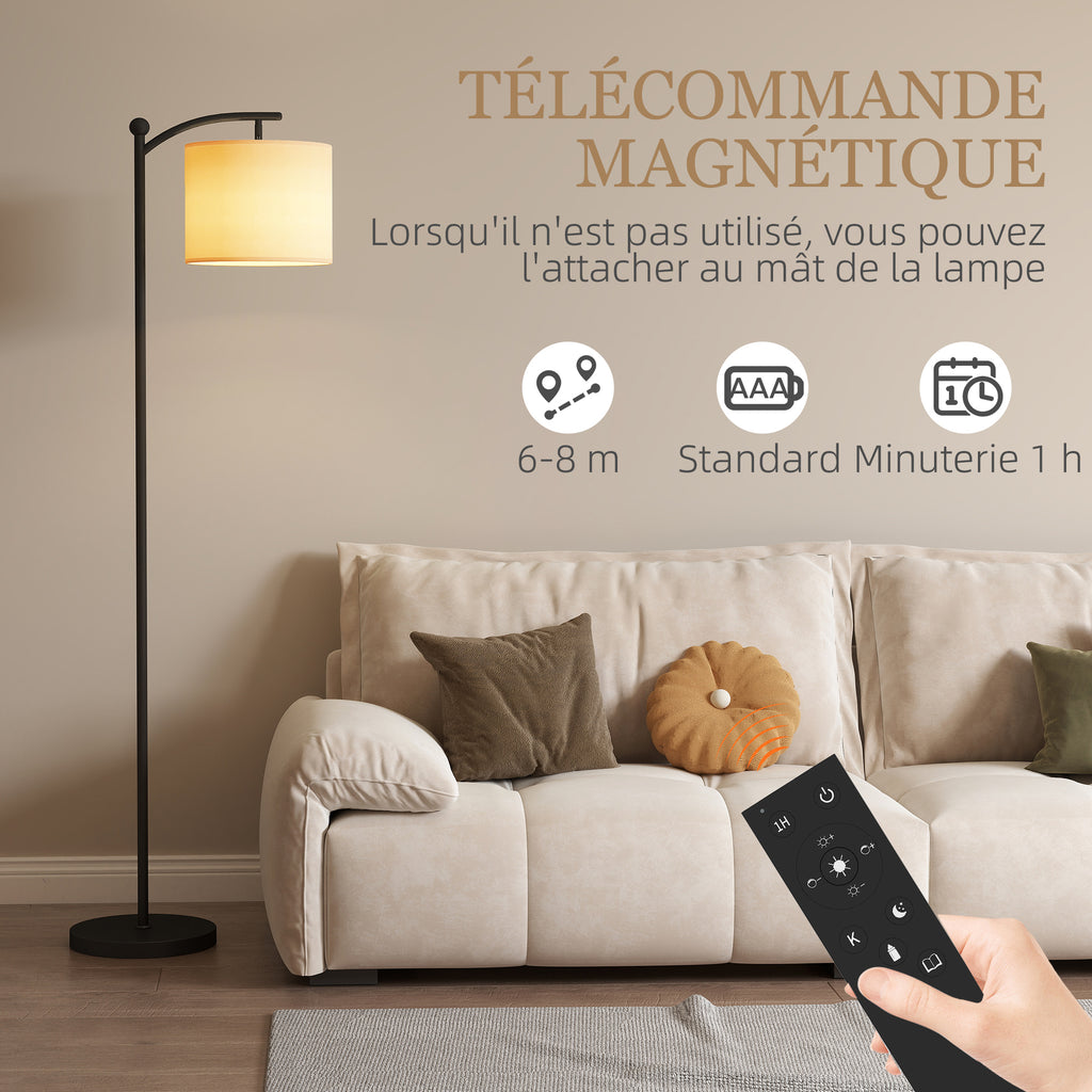 Lampadaire Dimmable 2 Températures — Noir