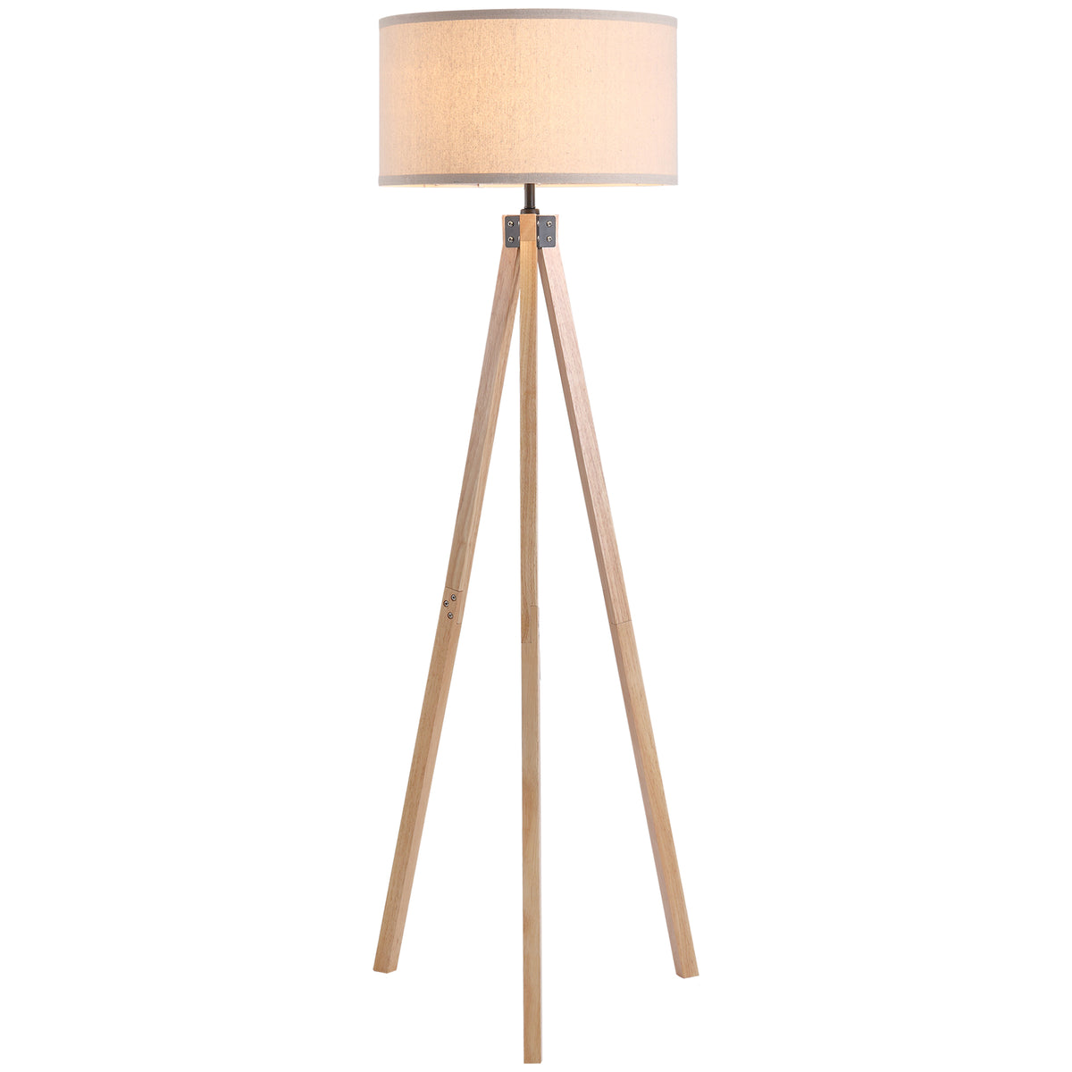 Lampadaire Trépied Scandinave — Bois & Lin