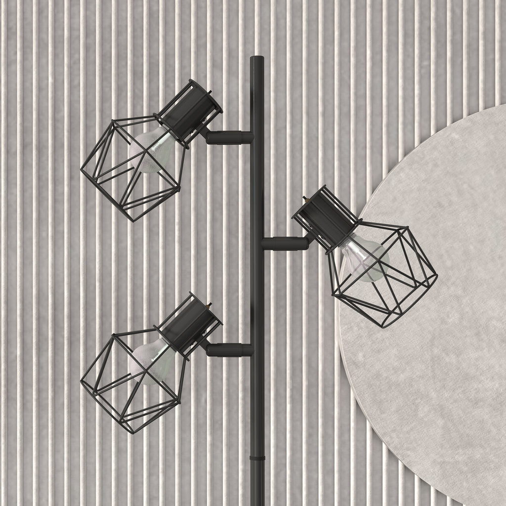 Lampadaire 3 Lumières — Noir